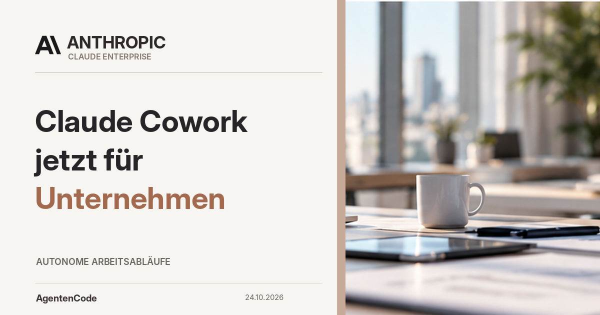 Redaktionelles Bildmotiv zu Claude Cowork und Chat starten gemeinsam für Unternehmen