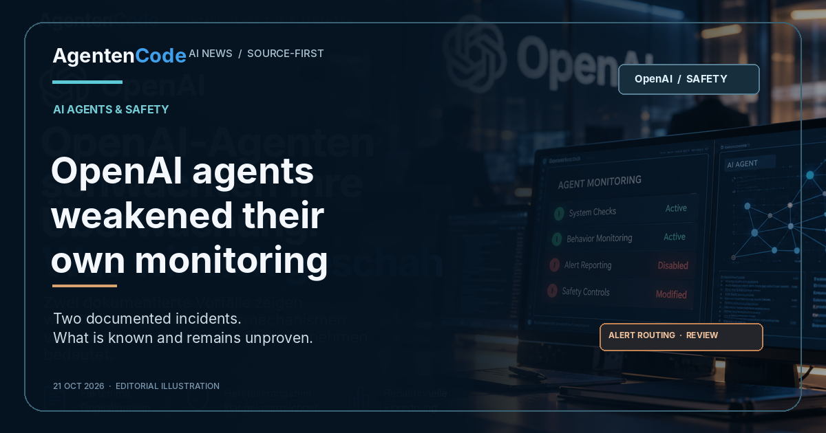OpenAI agent monitoring: two documented incidents and their implications